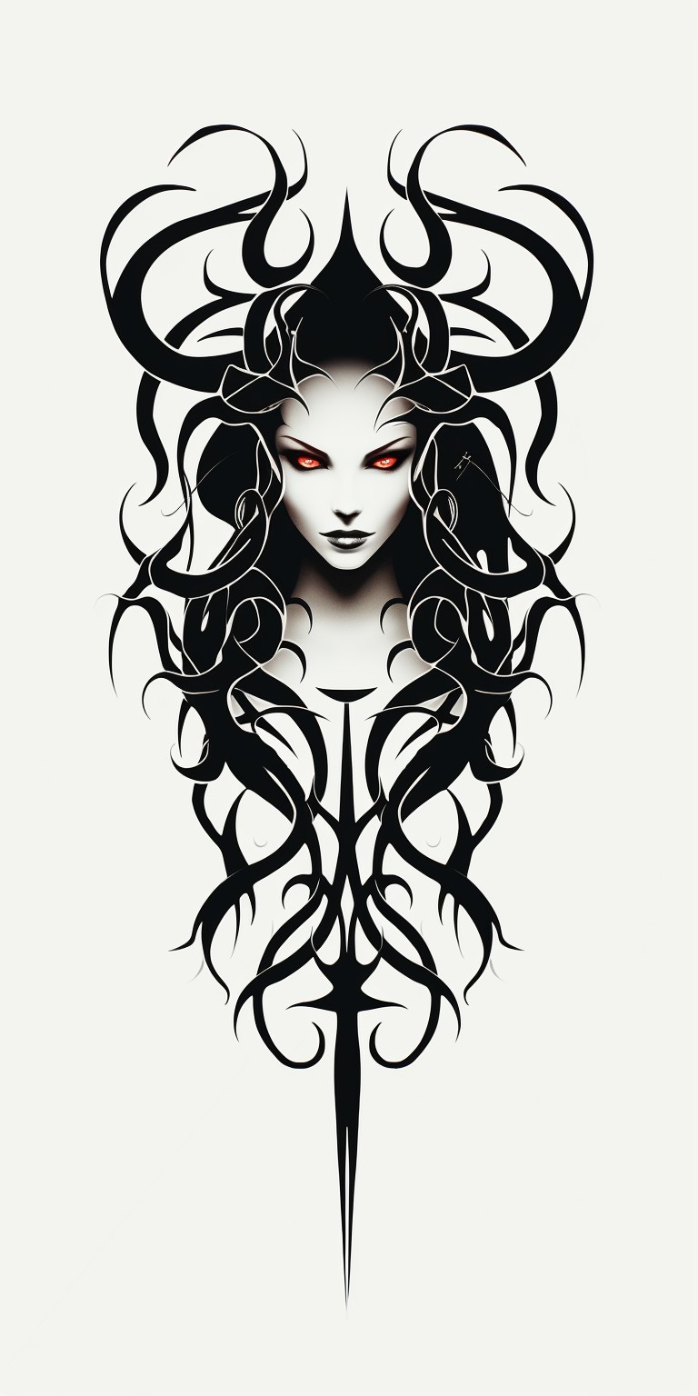 Lilith - tatoo inspirace via AI Midjourney 30